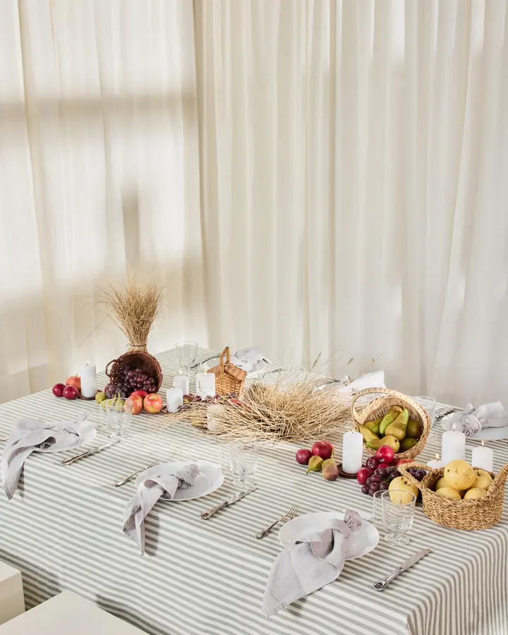 Table stylisée dans le studio photo